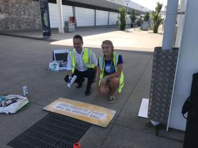 180511 Drain Stencilling